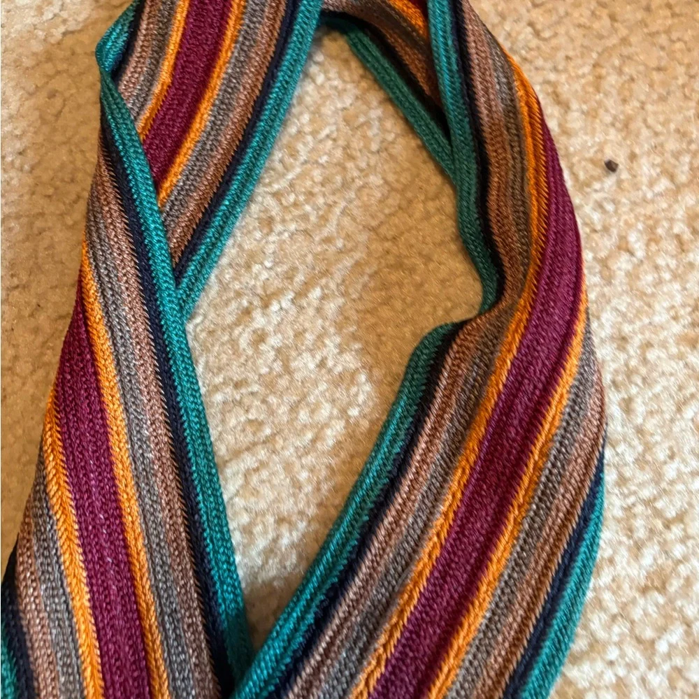 Christian Dior Sportswear Vintage Striped Knit Scarf – Rare Retro Piece